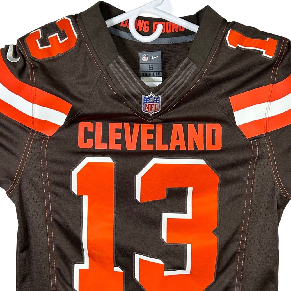 Nike On Field NFL Cleveland‎ Browns Dawg Pound Odell Beckham Jr #13 Jersey Small